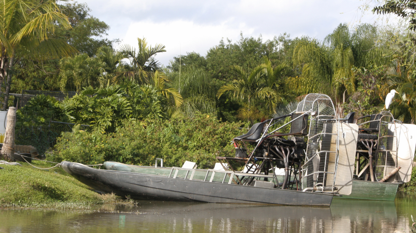 air boats in the Everglades